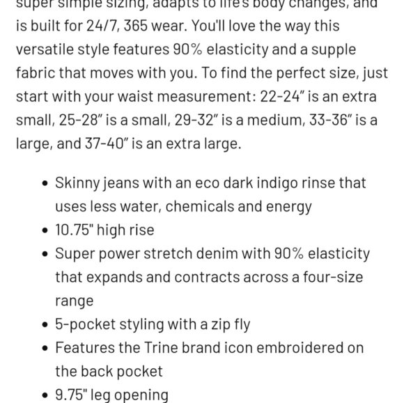 Silver Jeans infinite fit skinny jeans size XL - Picture 8 of 8